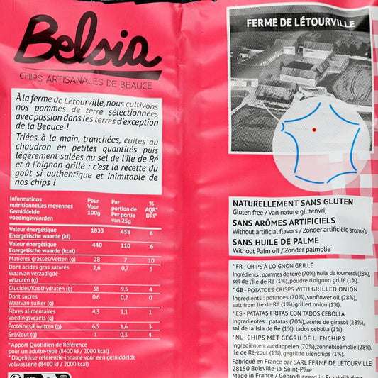 Les Chips artisanales à l'oignon grillé français