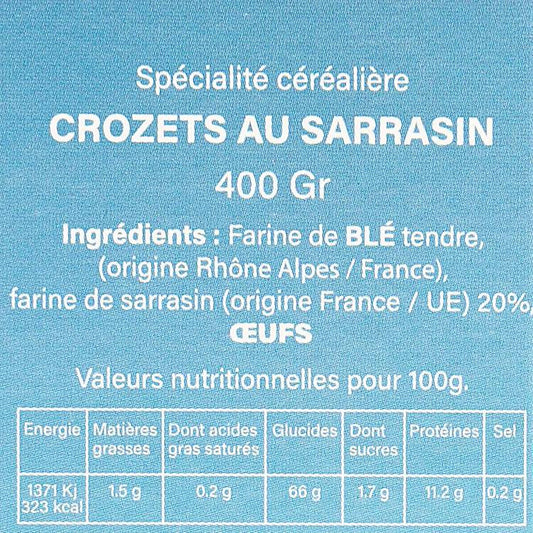 Les Crozets au sarrasin