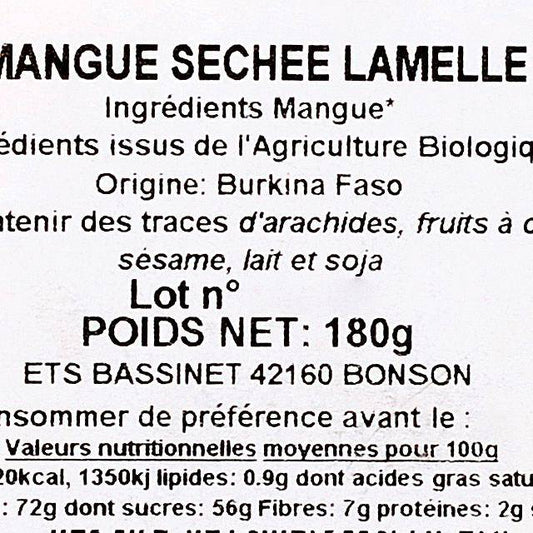 Les Mangues séchées BIO
