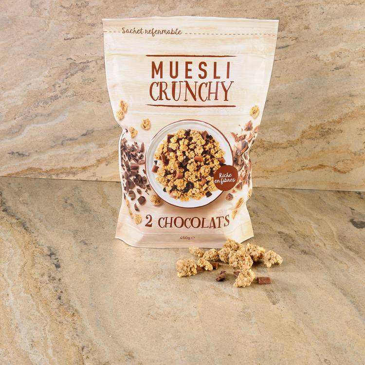 Le Muesli croustillant aux deux chocolats