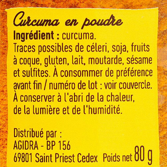 Le Curcuma en poudre