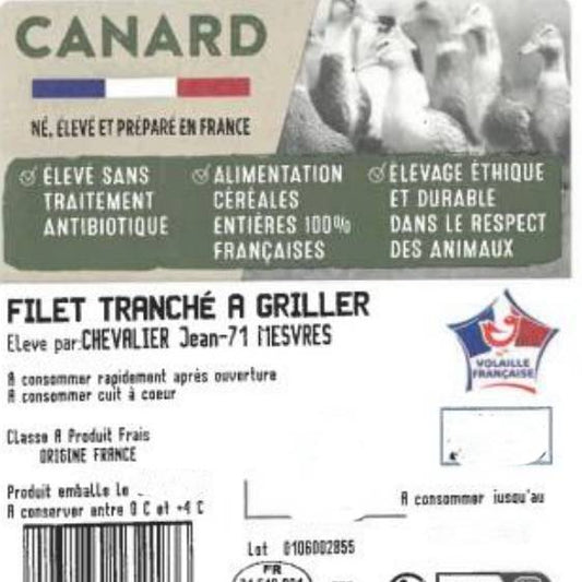 Le Filet de canard tranché