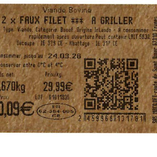 Le Faux-filet *** à griller