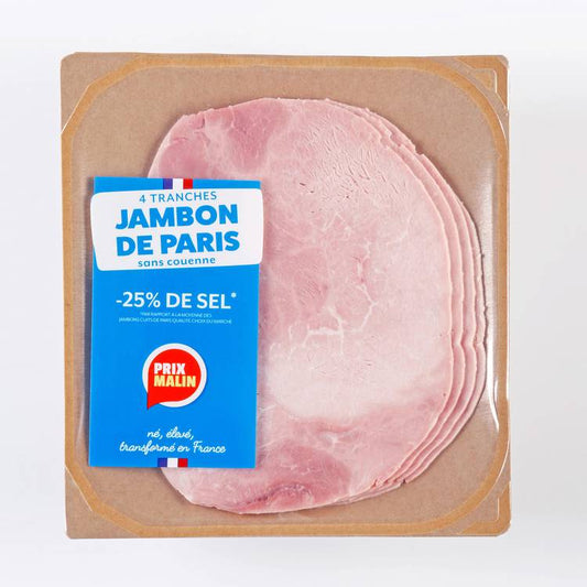 Le Jambon de Paris cuit dégraissé sans couenne