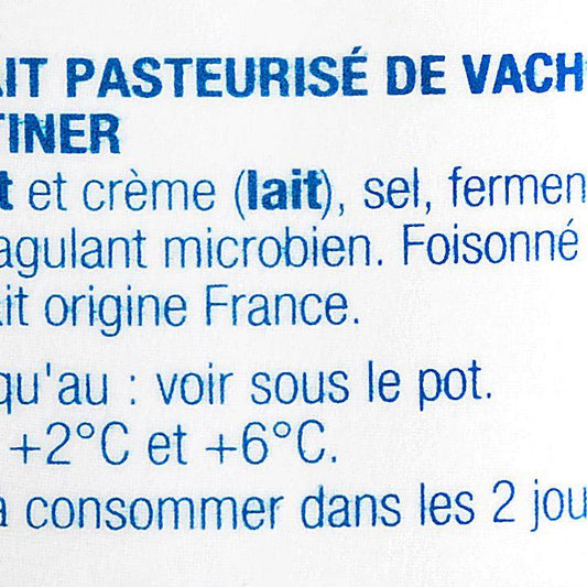 Le Fromage fouetté nature