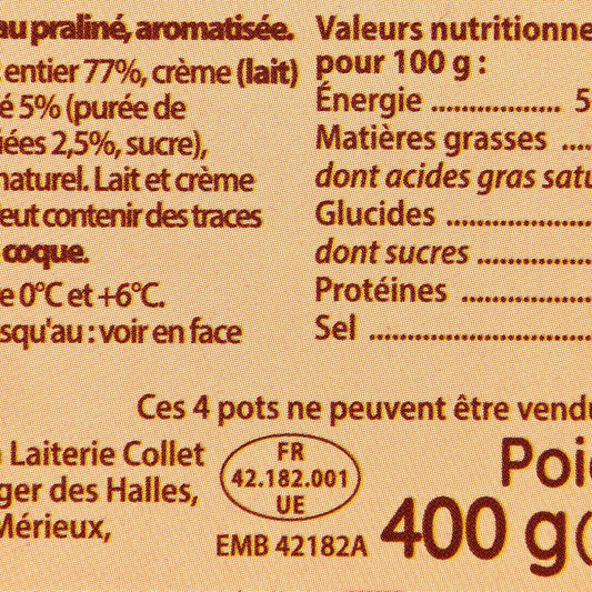 Les Crèmes dessert praliné