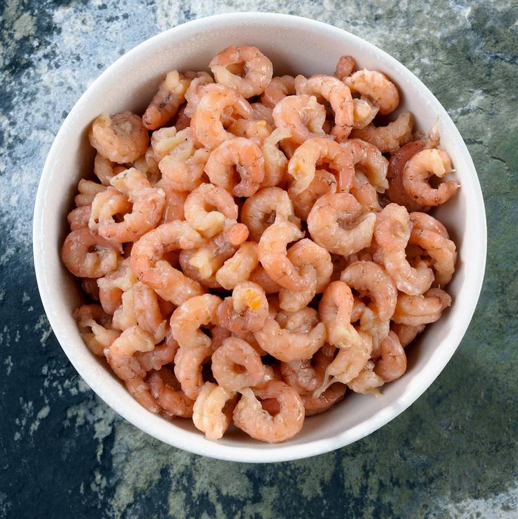 Les Crevettes grises décortiquées MSC