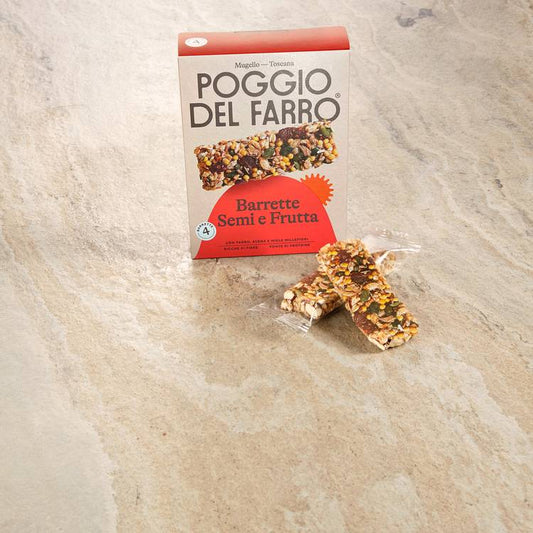 Les Barres de graines et de fruits à l'épeautre et à l'avoine "Poggio del Farro"