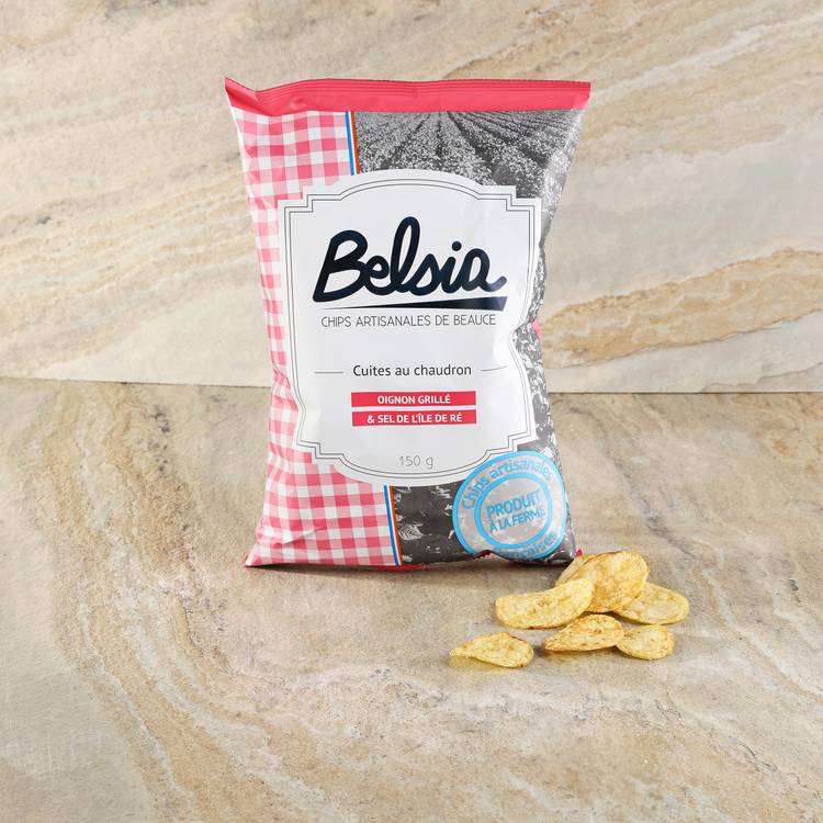Les Chips artisanales à l'oignon grillé français
