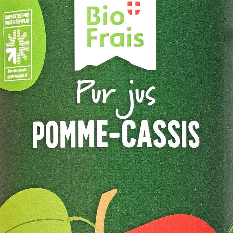 Le Pur jus de pomme Cassis BIO