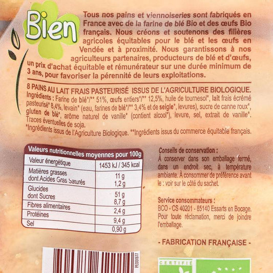 Les Pains au lait BIO