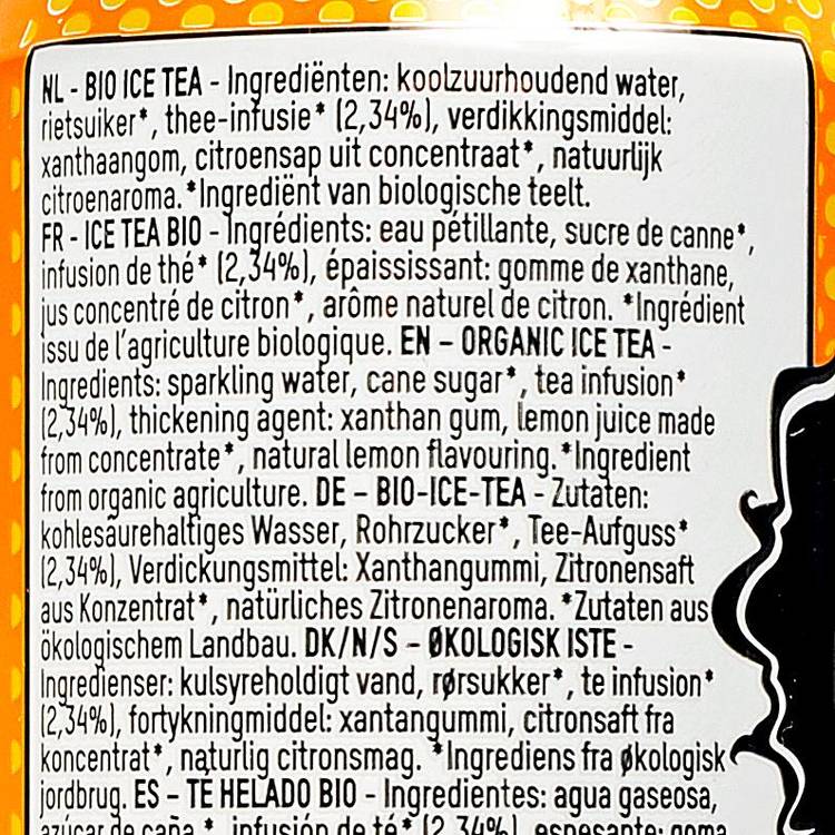 L'Ice tea gazeux BIO