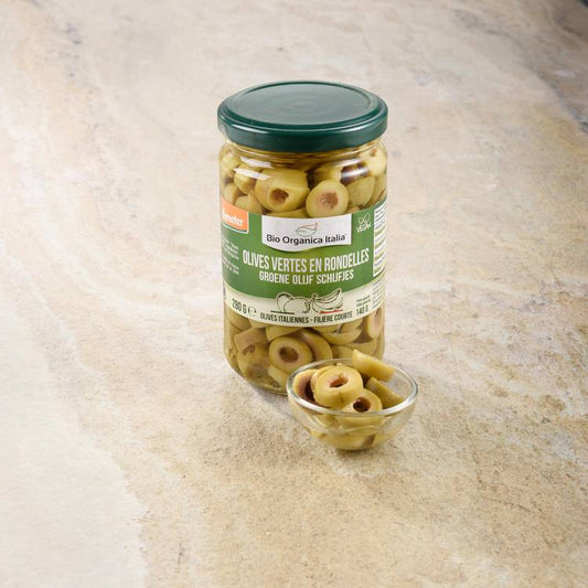 Les Olives vertes en rondelles BIO