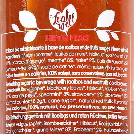 Le Thé glacé Rooïbos aux fruits rouges BIO