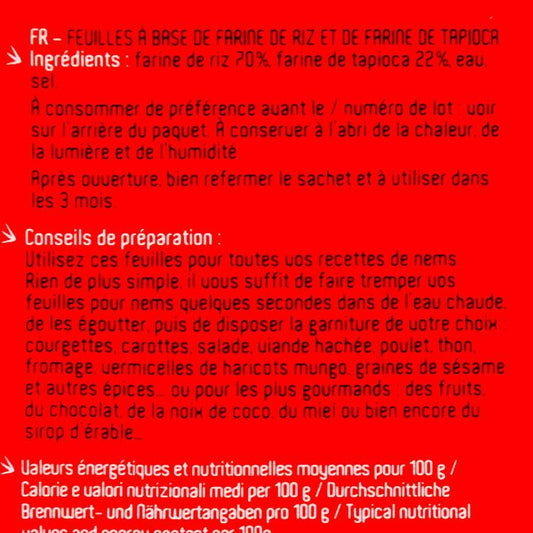 Les Feuilles de riz