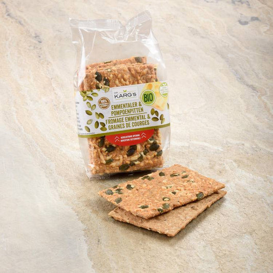Les Crackers fromage et graines BIO