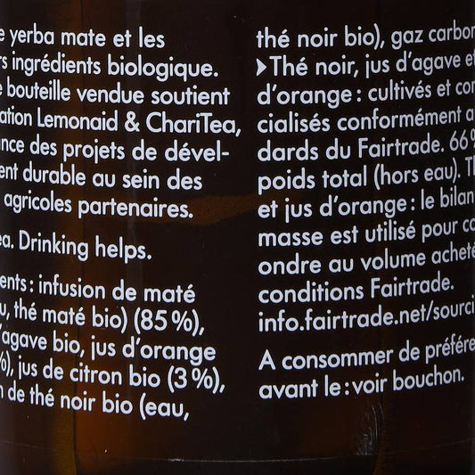 La ChariTea mate thé noir  BIO "Lemonaid"