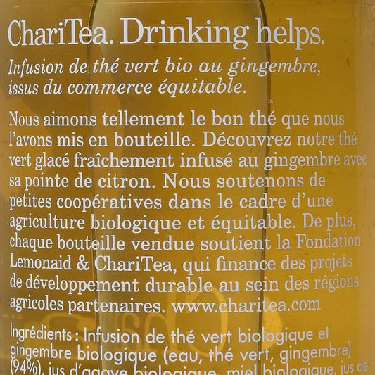 La ChariTea vert et gingembre  BIO "Lemonaid"