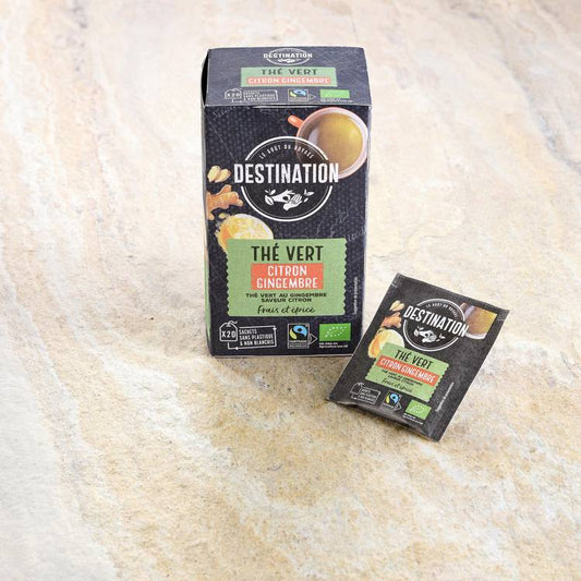 Le Thé vert citron gingembre BIO