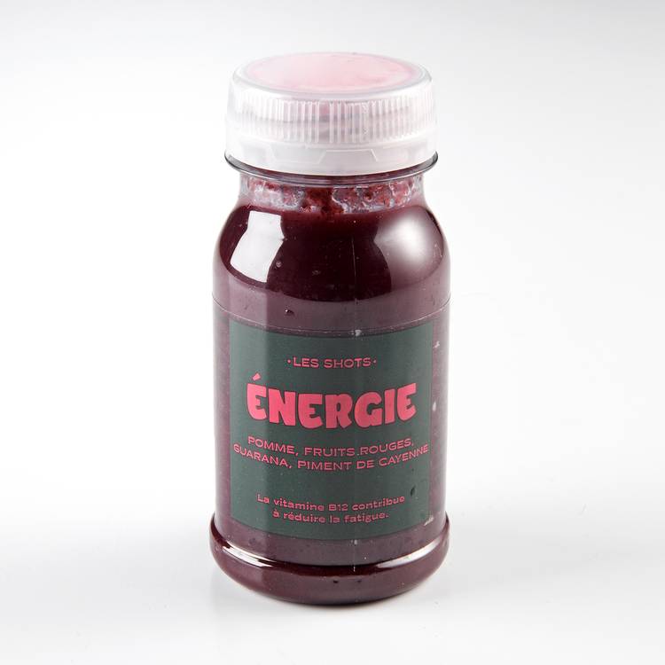 Le Boost myrtille, piment et guarana