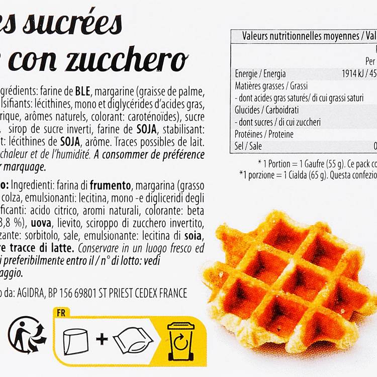 Les Gaufres liégeoises sucrées