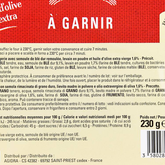 La Pinsa à garnir