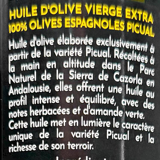 L'Huile d'olive vierge extra  espagnole