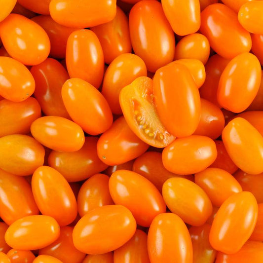 La Tomate cerise orange allongée