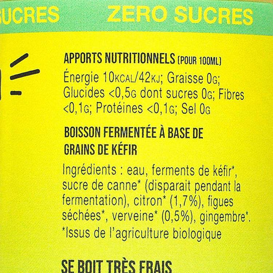 Le Kéfir citron verveine BIO