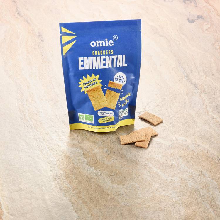 Les Mini Crackers à l'emmental BIO "Omie"