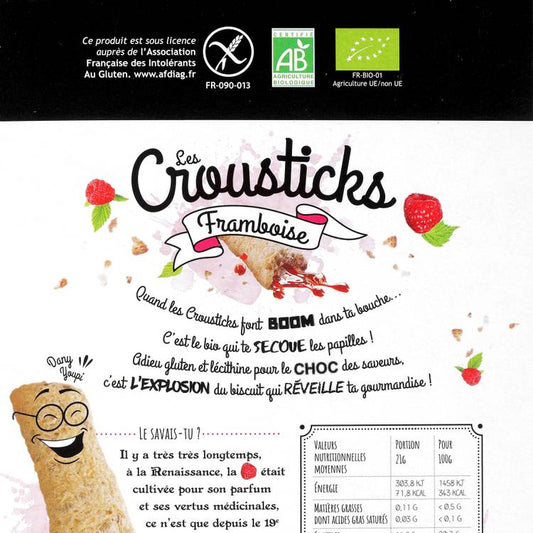 Les Crousticks framboise BIO
