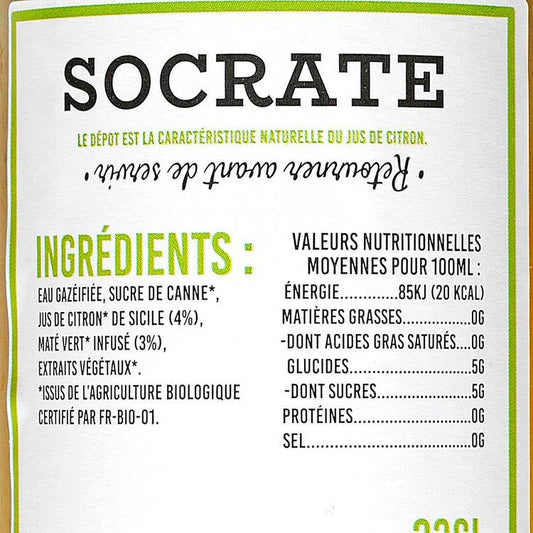 L'Infusion pétillante de maté citron agrumes BIO