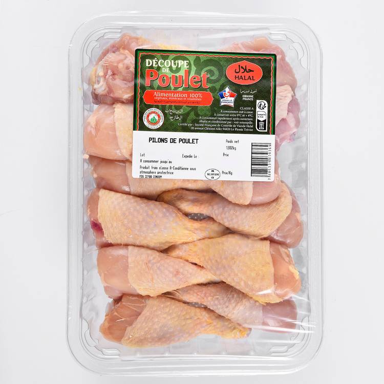 Les Pilons de poulet jaune Halal