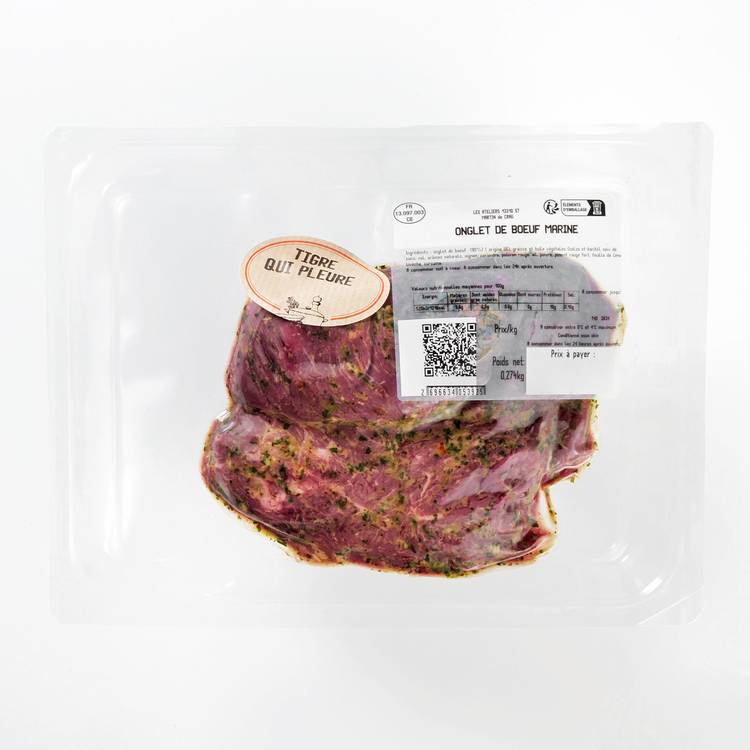 L'Onglet  de boeuf mariné  Tigre qui pleure