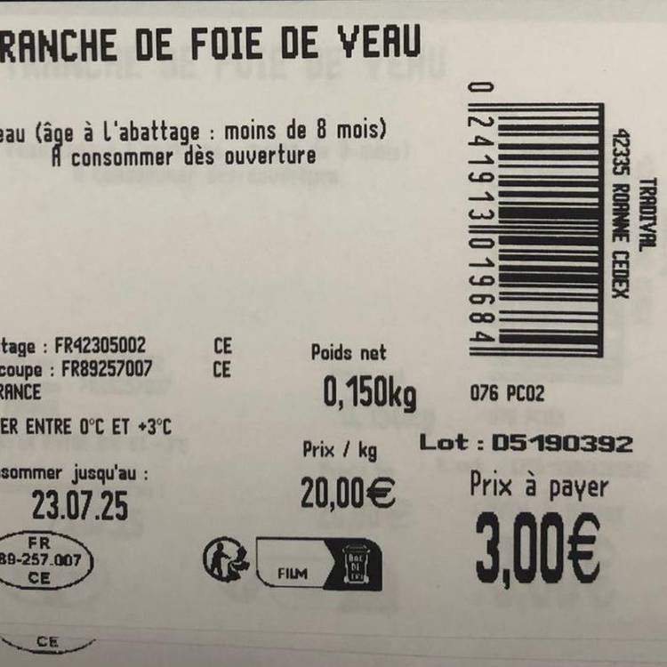 Le Foie de veau