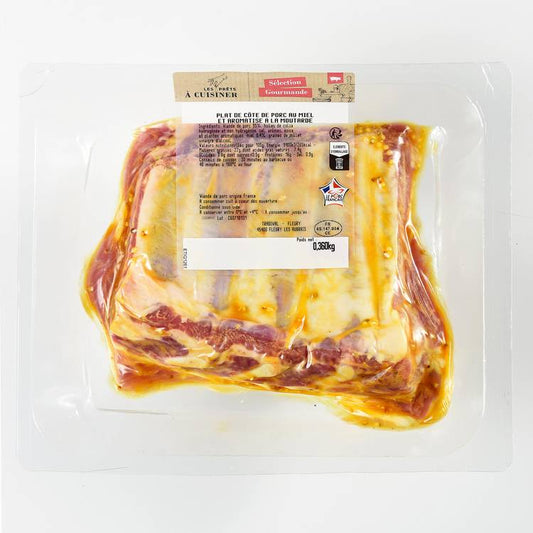 Les Ribs de porc au miel  et moutarde