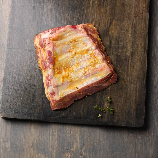 Les Ribs de porc au miel  et moutarde