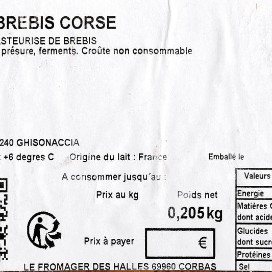 La Tomme de brebis corse