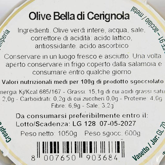 Les Olives Bella di Cerignola Crespi