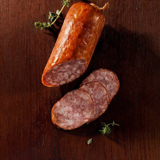 Le Saucisson pur porc cuit à l'ail fumé