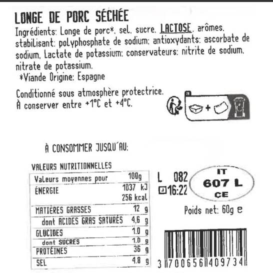 La Chiffonnade de lomo