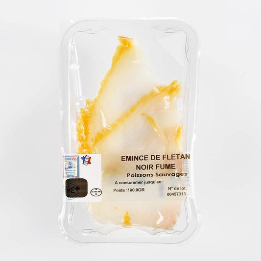 Les Emincés de flétan noir fumé