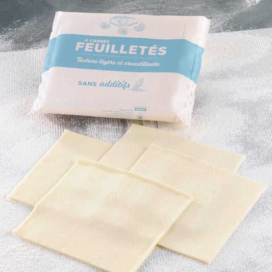 Les Pâtes feuilletées carrées
