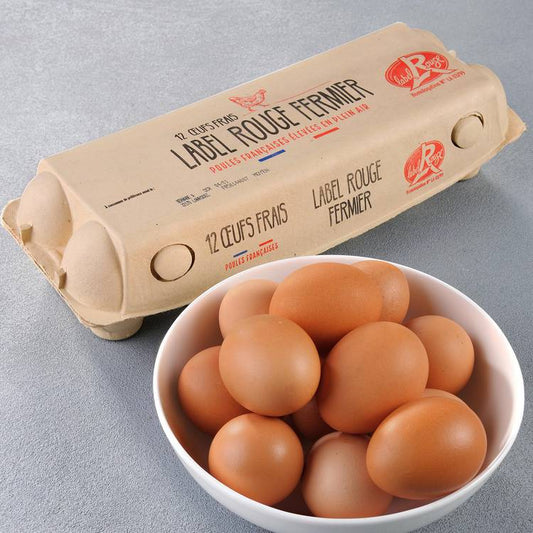 Les 12 Œufs fermiers label rouge