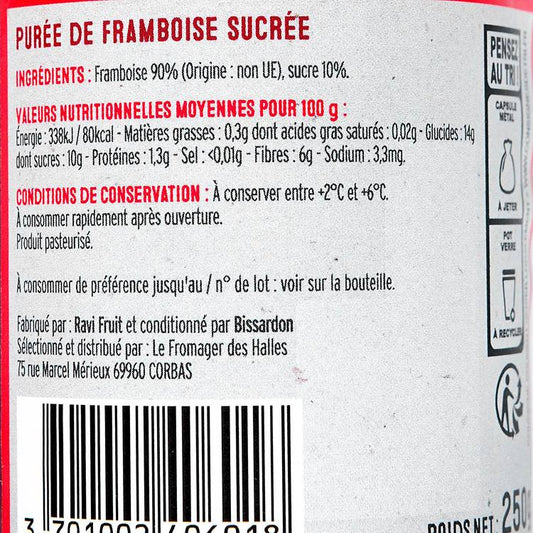 La Purée de framboises