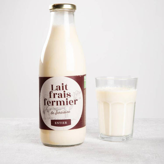 Le Lait frais entier fermier BIO
