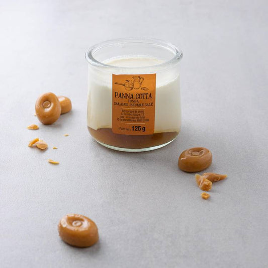 La Panna Cotta tonka et caramel beurre salé