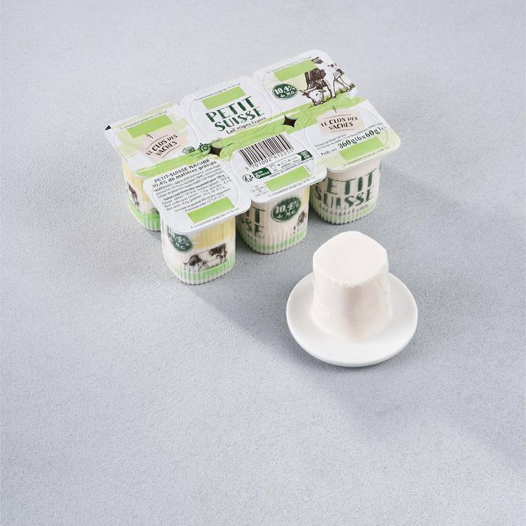 Les Petits suisses nature 10.4% "Le Clos des Vaches"