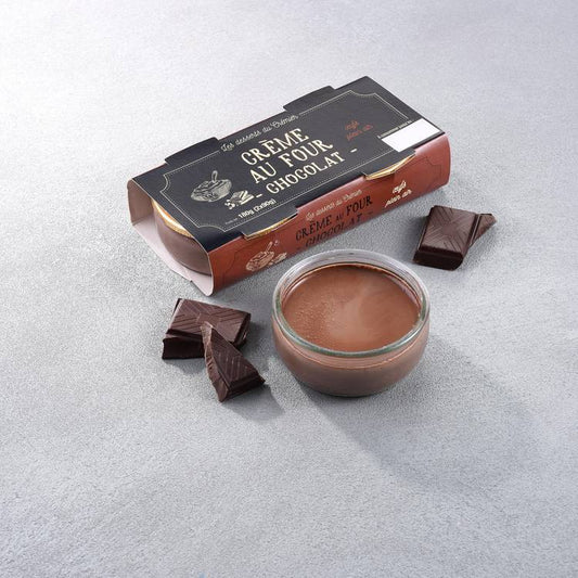 Les Crèmes au chocolat au four