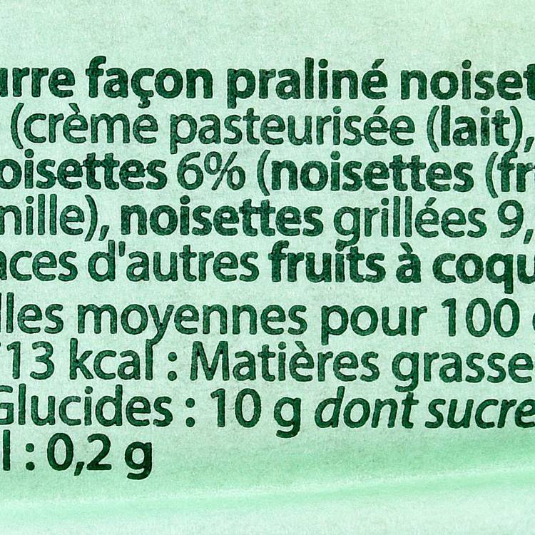 Le Beurre praliné noisette